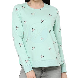 เสื้อสเวตเตอร์ลำลองสำหรับผู้หญิงสำหรับผู้ใหญ่ผลิตในปากีสถานสำหรับฤดูหนาวพร้อมโลโก้ด้านหน้า - Product Image 1