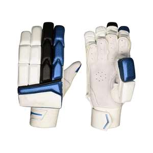 Gants de cricket professionnels de haute qualité paume en cuir de qualité supérieure avec rembourrage absorbant les chocs Design ambidextre Velcro réglable - Product Image 1