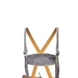 Pantalon en cuir pour homme, style bavarois Oktoberfest, conçu sur mesure, broderie, taille mi-haute, coupe droite, anti-froissement - Product Image 6