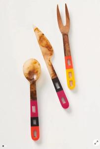 Nouveau ensemble de couverts à manche carré en marbre blanc accessoires de cuisine et collections de salle à manger cuillère fourchette et couteau ensemble de couverts brillants - Product Image 2