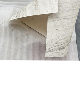 100% chapa de piedra de mármol ecológica efecto Natural Himalaya blanco Flexible y transpirable chapa de piedra de pizarra Color blanco - Product Image 2