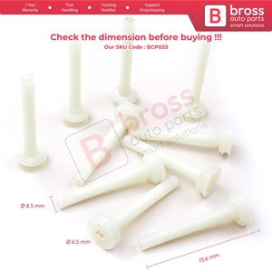 BCP053 10 Piezas de Cuerda de Repuesto para Mecanismo de Elevalunas Tipo BCP053 - Product Image 5