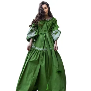 Jolies robes brodées ukrainiennes exclusives Long Lady 2024 Trendy Beautiful Dress