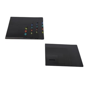 Couverture de dossier en plastique noir avec onglets colorés pour documents format A4 aarpee - Product Image 1