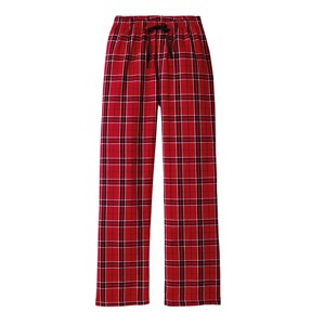 Pantalones de dormir de franela roja a cuadros PARA MUJER: pantalones de pijama cómodos y ligeros, perfectos para la noche, descansar, - Product Image 1