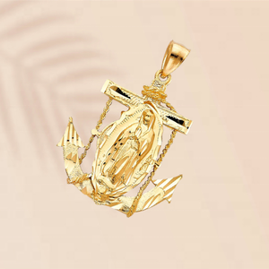 Paquete de logotipo personalizado, nuevo colgante de moda Madre María chapado en oro, joyería, diseño clásico único pulido para niños - Product Image 2