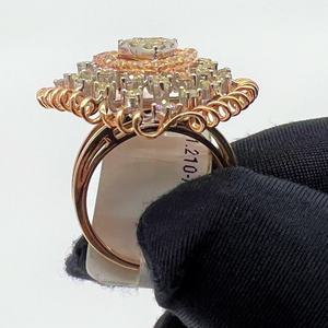 แหวนเพชรธรรมชาติที่สวยงามในดีไซน์เครื่องประดับทองแท้14K และ18K - Product Image 2