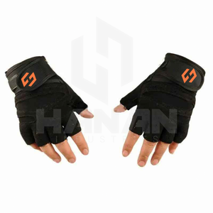 Gants de conduite en cuir demi-doigts élégants unisexes confortables pour l'été, l'hiver, poignet réglable, écran tactile respirant - Product Image 4