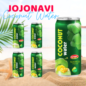 Jugo de bebida de calidad premium 500ml JOJONAVI agua de coco botella en forma de mango sin colesterol OEM ODM al por mayor - Product Image 3