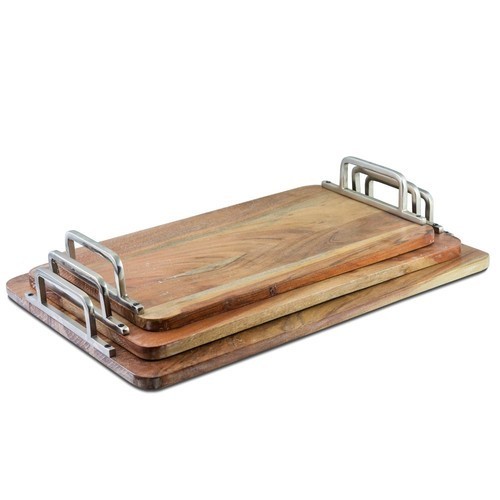 Set Of 3 Modern Design Custom Made Sweet Serving Dishes Tray High Quality Product Catering Service Serving Tray