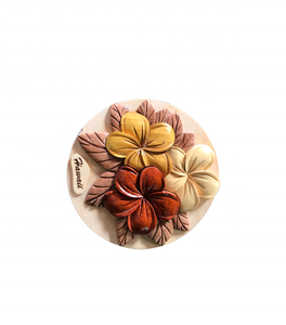 Vietnam Factory Hand Crafted 3 Dimensional Intarsia Wood Art Flying Flower Sign <b>Wall</b> Plaque Wood Sign / <b>Round</b> Wood <b>Wall</b> Plaque - Product Image 6