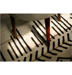 Alfombra de lana hecha a mano única de Venta caliente para interiores bohemios Alfombra Bohemia tejida a mano de lana Alfombra de lana hecha a mano moderna al precio más bajo - Product Image 1