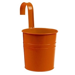 Vente en gros de petits vases à fleurs en métal galvanisé pour la décoration de la maison et du jardin, pour l'intérieur et l'extérieur, avec pots suspendus, pièces disponibles - Product Image 3