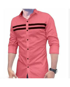 <b>Men</b> Long-Sleeved Plaid <b>Shirt</b> Formal and Casual Knitted Office Wear with Patchwork <b>for</b> Summer Autumn European and American Style - Product Image 3