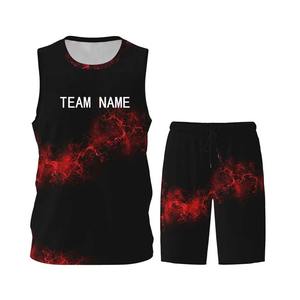 Ensemble de vêtements de basket-ball de qualité supérieure au design personnalisé Vêtements de sport sans manches Impression par transfert thermique Polyester/coton antibactérien - Product Image 1
