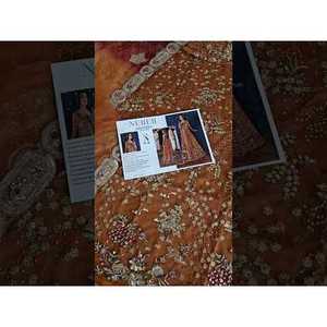 Nureh jhoomro ชุดแต่งงาน zardozi NL-80ทรงเอไลน์สง่างามปักลายด้วยมือยาว 'edit'26สำหรับ Bride-TC-1631มุสลิม - Product Image 2
