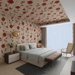 Paneles Decorativos de PVC para Techo y Pared, Ignífugos, Resistentes al Humo, Impermeables, Revestimiento Acústico para Interiores Comerciales, Sector Minorista - Product Image 1