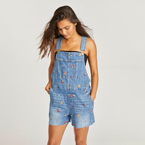 Traje de salto general de mezclilla azul elástico para mujer, ajuste holgado, estilo Y2K informal, alta calidad y precio barato, ropa general - Product Image 1