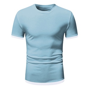 T-shirts en blanc uni Musculation T-Shirt Hommes Workout Shirt Muscle Tee Hommes Fitness Fashion Tops en gros manches courtes t-shirts - Product Image 1