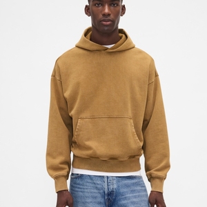 Sweat-shirt à capuche tendance pour homme, polaire épais, pull-over chaud, décontracté, confortable, à porter au quotidien, style streetwear - Product Image 6