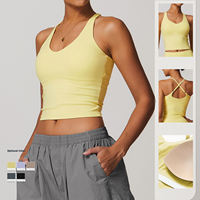 PASUXI OEM 2026 Ensemble de sport 4 pièces pour femme : Soutien-gorge de sport, T-shirt, Leggings et Tenue de Yoga pour la Course, le Fitness et la Gym