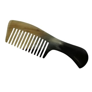 หวีฮอร์นธรรมชาติทำด้วยมือเทคนิคการขัดมันอเนกประสงค์ทนทานสำหรับการแต่งเคราจัดแต่งทรงผมร้านเสริมสวยใช้นวด - Product Image 6