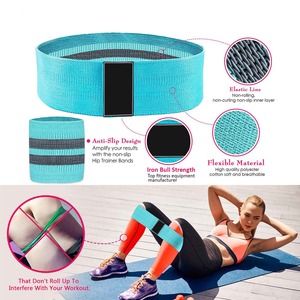 Fabric <b>Resistance</b> <b>Bands</b> Light Moderate Strength Non Slip Hip Circle <b>Bands</b> Planet Textiles - Product Image 6