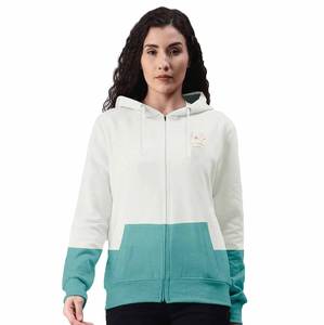 Sweats à capuche zippés pour femmes fabriqués sur mesure avec des techniques brodées au design unique Dernier tarif d'usine à la mode pour l'hiver - Product Image 1
