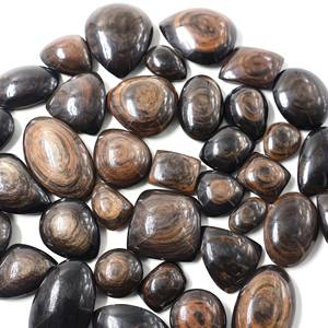 ออบซิเดียนทองแดงธรรมชาติ 100% คุณภาพสูง ทรงหลังเบี้ย ขัดเงาด้วยมือ สำหรับทำจี้เครื่องประดับ อัญมณี คริสตัล จำนวนมาก - Product Image 3