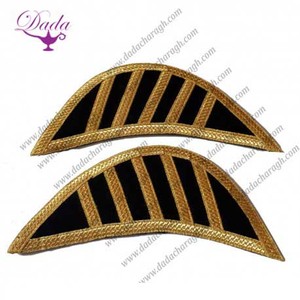 Officiers d'état-major de cavalerie épaulettes or cavalerie russe brodé tissu cousu de haute qualité - Product Image 4