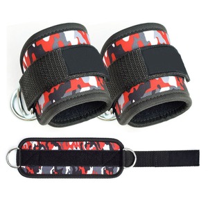 Hot New <span class=keywords><strong>Neoprene</strong></span> độn bông phòng tập thể dục thiết bị bảo vệ tuyệt vời có thể điều chỉnh đôi D-Ring Dây đeo mắt cá chân giá thấp - Product Image 2