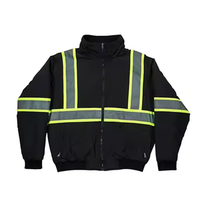 Chaqueta de Seguridad Personalizada de Color Negro Sólido con Chaqueta de Seguridad Laboral a Precio Accesible OEM - Product Image 4