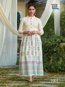 Incroyable robe de bureau en rayonne pour femmes, kurtis indien Anarkali - Product Image 4