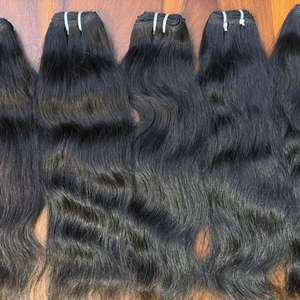Vendeurs de cheveux vierges vente en gros pas cher 100 pour cent de faisceaux de cheveux humains bruts alignés sur les cuticules 9A Grade Double trame Temple cheveux indiens - Product Image 1