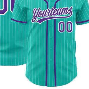 Crea una camiseta de béisbol personalizada única para tu equipo con gráficos personalizables, materiales de alta calidad y diseño de botones completos. - Product Image 6