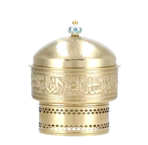 Vaisselle de table Pots chauds fantaisie Thème arabe Conception de luxe en acier inoxydable Réchauffeur de nourriture Isolé Tendance Pots chauds de service/stockage - Product Image 5