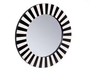 Miroir en os décoratif Beauté naturelle faite à la main par crescent crafts - Product Image 2