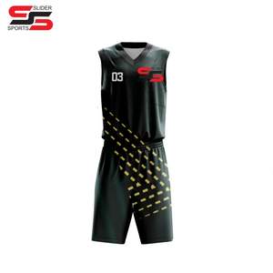 Uniformes de baloncesto de último estilo para adultos, Conjunto de camiseta de baloncesto elegante hecho a medida para adultos, número de nombre de equipo personalizado - Product Image 1