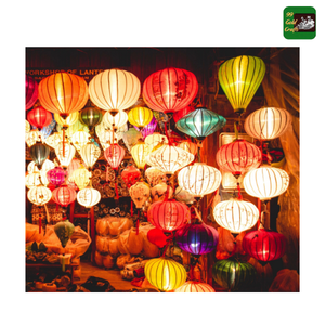 Lanterne en soie construite avec de la soie vibrante et du bambou robuste utilisé dans les espaces traditionnels ou modernes Origine du Vietnam - Product Image 3