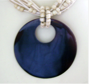 สร้อยคอเครื่องประดับเปลือกหอยลายวงกลม ทำจากเปลือกหอยวัดุง เหมาะสำหรับเป็นของขวัญ - Product Image 1