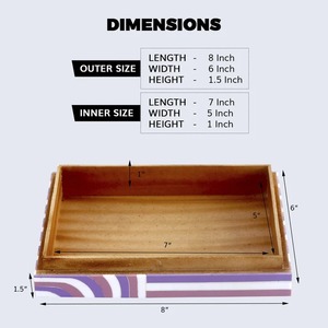 กล่องเก็บเรซินตกแต่งทำด้วยมือคุณภาพสูงที่มีความสวยงามทันสมัยสำหรับการจัดระเบียบบ้าน - Product Image 5