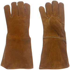 ถุงมืองานเชื่อมหนังวัวกันไฟแยกสำหรับงานป้องกันมือ - Product Image 6