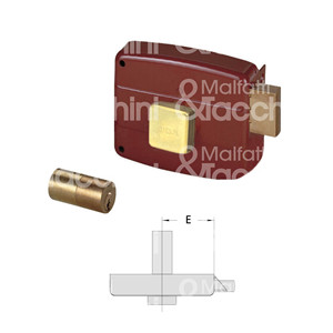 CERRADURA DE PUERTA aplicar 2 vueltas cilindro fijo perilla interna - Product Image 1