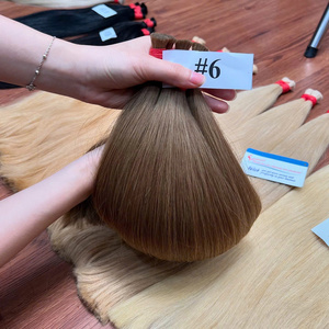 Extensions de cheveux en vrac de très haute qualité, couleur lumière blanche, extensions en vrac, tresses en vrac, vietnamiennes, prêtes à être expédiées en stock - Product Image 3