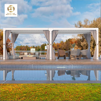 Pergola électrique 6x4 à lames orientables, couleur personnalisée, pour jardin, balcon, protection solaire, en aluminium, motorisée, écologique, imperméable