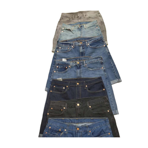 Shorts en jean pour hommes, pantalons courts d'été en coton coupe ajustée, vêtements élastiques pour hommes, shorts en jean décontractés de grande taille pour hommes - Product Image 5