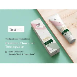 Dentifrice au charbon de bambou blanchissant à base de plantes de taille régulière pour les dents sensibles à usage domestique