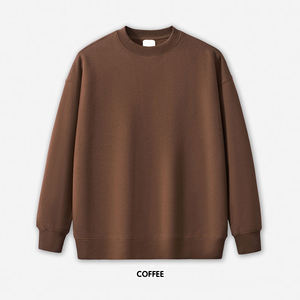 Conjunto de sudaderas con capucha 100% algodón personalizadas para hombre, Sudaderas con cuello redondo y manga larga de talla grande con estampado StonewashedPLAIN DYEED - Product Image 2