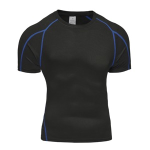 Nuevo Premium Slim Fit transpirable Rash Guard de alta calidad de manga corta Jogging Wear personalizar diseño elegante camisetas de gimnasio - Product Image 2