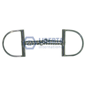 Boquilla Lisa pulida de broca de filete de mejilla completa de giro lento articulada de acero inoxidable veterinario, todas las brocas de caballo están disponibles - Product Image 3